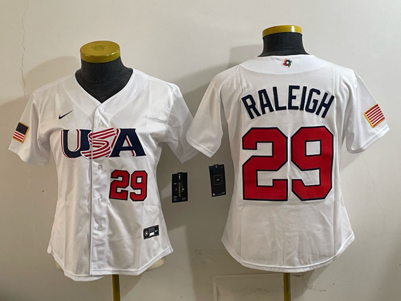 women  2026 World cup white Nike MLB jersey 007->women mlb jersey->Women Jersey
